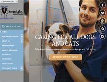 Tablet Screenshot of heronlakesvet.com